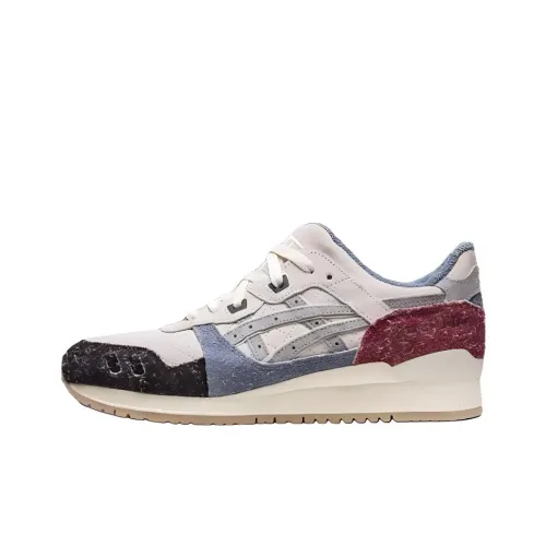 KITH x ASICS Gel Lyte 3 Low Топ Повседневная Обувь Унисекс Серый Синий Красный Черный