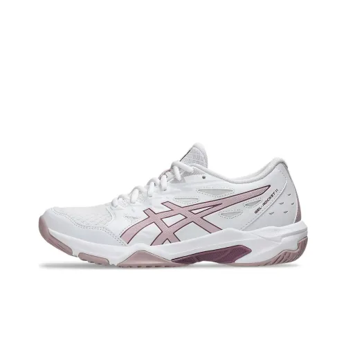Asics Гель Ракета 11 Кроссовки для тренировок Низкий Топ Белый/River Розовый Женские