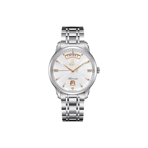 ERNEST BOREL Автоматический Механический Movement Унисекс JULES Часы 40 мм Белые