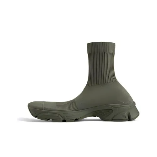 Balenciaga Speed 3,0 Дышащие Высокие Кеды Повседневная Обувь Мужская Зеленая