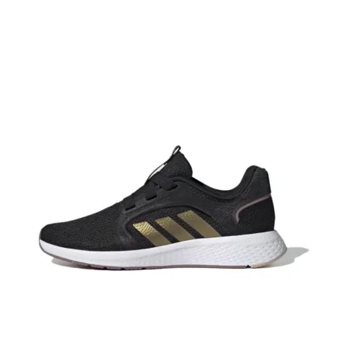Adidas Edge Lu Slip-Resistant Abrasion-Resistant Low Top Casual Running Shoes Women's Black Gold Adidas Edge Lu Slip-Resistant Abrasion-Resistant Низкий Топ Повседневные Беговые Кроссовки Женские Черный Золото