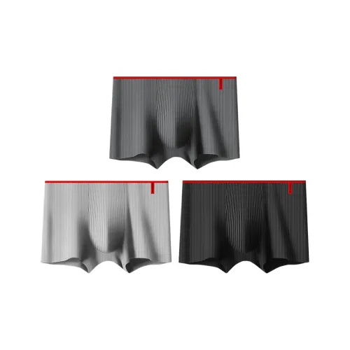 H YXIANG Черный + Светло-серый + Темно-серый Мужские боксер-шорты