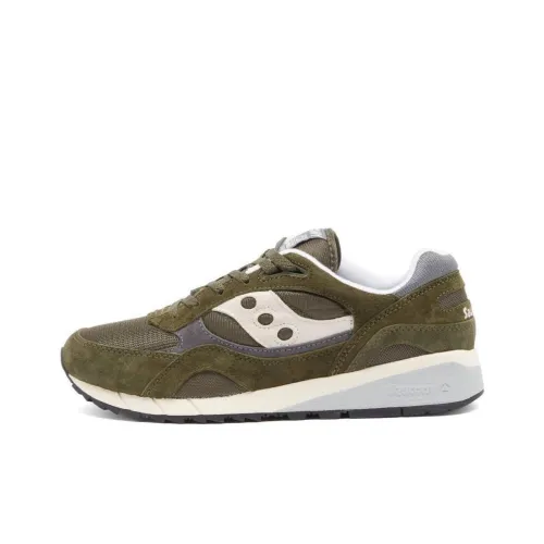 Saucony Shadow 6000 Slip-Resistant Abrasion-Resistant Low-Top Casual Shoes Men's Green White Сaucony Shadow 6000 Противоскользящий Устойчивый к истиранию Низкий Топ Повседневная Обувь Мужская Зеленый Белый