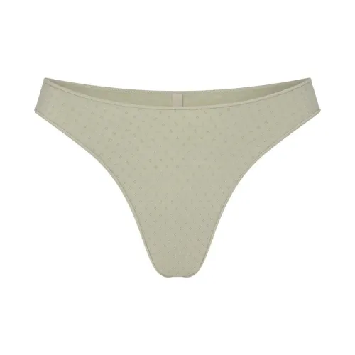 SKIMS Микро POINTELLE DIPPED Стринг Трусики Женские 1 Пачка Тальк Тальк