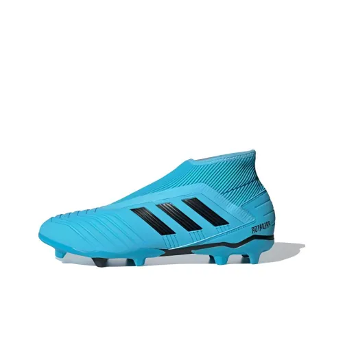 Adidas Predator 19,3 FG Твердое покрытие амортизация износостойкие футбольные бутсы мужской синий черный
