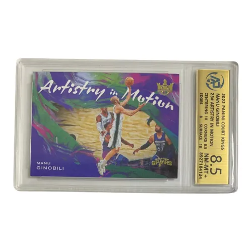 PANINI 2021-22 Масляная живопись Коллекция Демон Лезвие Ginóbili Spurs Художественный Teca RPA Рейтинг 8,5 Сертифицированные карточки 1 шт