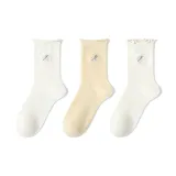 3 Pack (Полосы Кремовый + Желтый + Кружево с отделкой Кремовый)