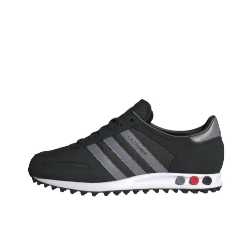 Adidas Originals LA Trainer Slip Resistant Abrasion Resistant Низкий Топ Повседневная Обувь Унисекс Черный Серый