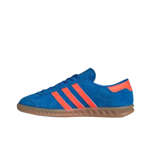 Adidas Originals Hamburg Скейтборд Кроссовки Низкие Синие Оранжевые Женские