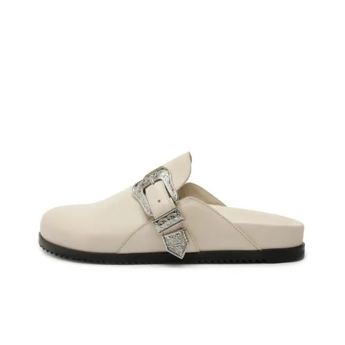 Schutz Домашние тапочки 3 см Женские Экрю