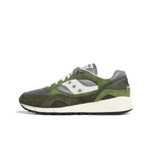 Saucony Shadow 6000 Slip-Resistant Abrasion-Resistant Low-Top Беговые кроссовки Мужские Зеленый Белый