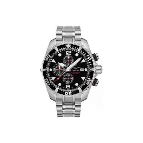 Certina Механические Мужские Часы 45,7 мм Черные