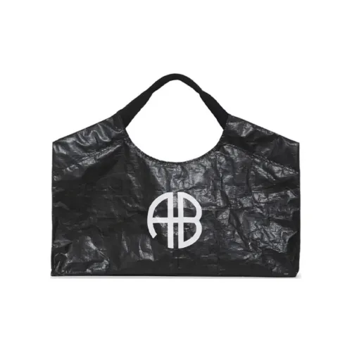Anine Bing Переработанный полиэтилен Тоут Сумка Сумка для покупок Сумка среднего размера Женская Черная