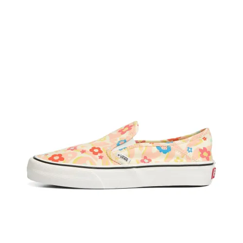 Vans Slip On Series Groovy Цветочный VR3 SF Low Скейтборд Кроссовки Unisex Розовый Желтый