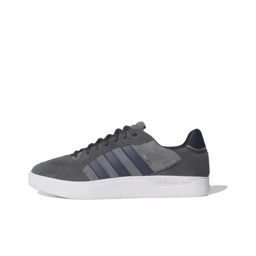 Adidas Originals Tyshawn Slip-Resistant Abrasion-Resistant Breathable Low-Top Skateboard Shoes Men's Gray Adidas Originals Tyshawn Противоскользящие Устойчивые к истиранию Дышащие Низкие Кроссовки для Скейтбординга Мужские Серые