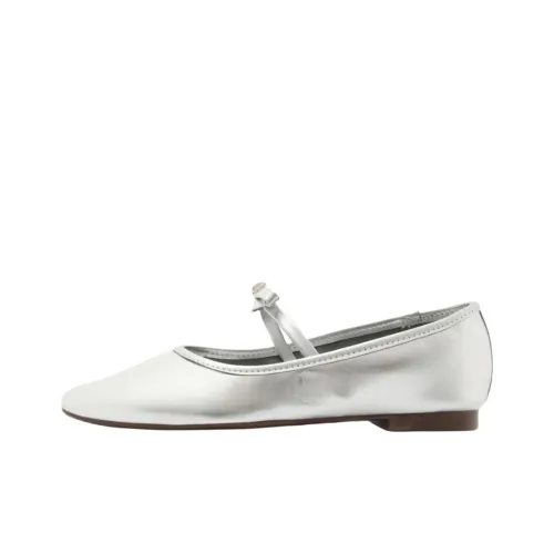 Schutz Nancy Туфли Мэри Джейн Женские Серебряные