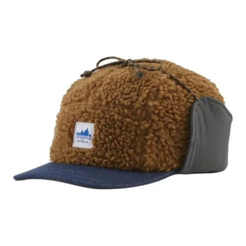Patagonia Шерсть Переработанный полиэстер Хлопок Деним Кепки унисекс Коричневый