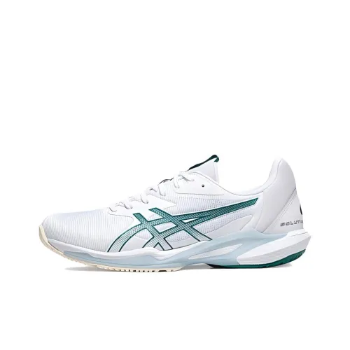 Asics Solution Speed FF 3 Low Топ Теннисные Кроссовки Мужские Белые Зеленые