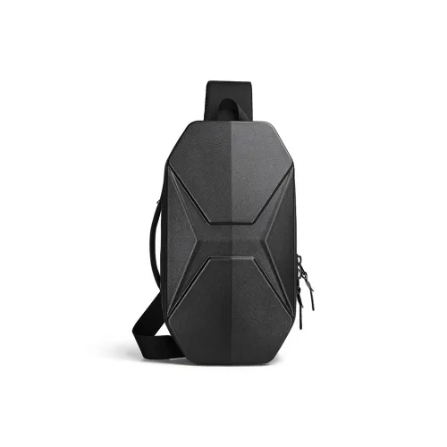 ROSEROOEN ЭВА Sling Bag Унисекс Черный Серебряный Углеродное волокно