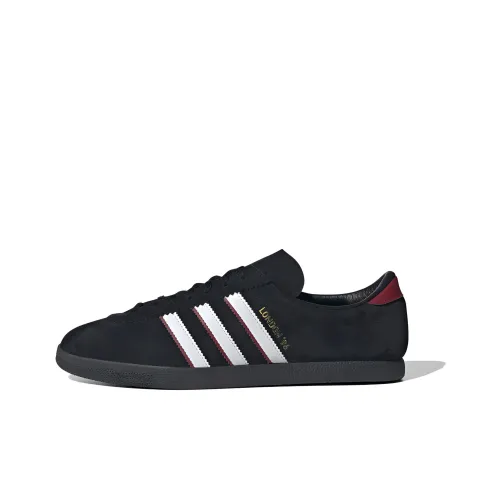 Adidas Originals LONDON 96 Slip Устойчивый к истиранию Низкий Топ Скейтборд Кроссовки Унисекс Черный Белый