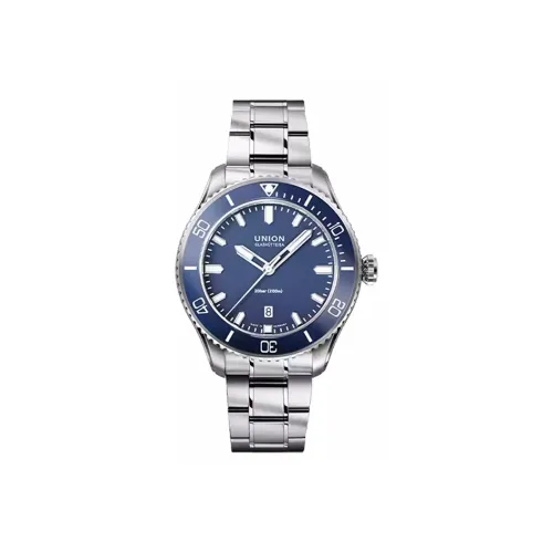 UNION GLASHUTTE/SA Автоматический Механический Механизм Мужские Часы 45 мм Синий