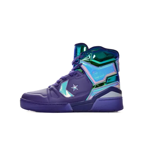 Конверс ERX Износостойкий и Водонепроницаемый Высокий Топ Винтажные Баскетбольные Кроссовки Унисекс Фиолетовый