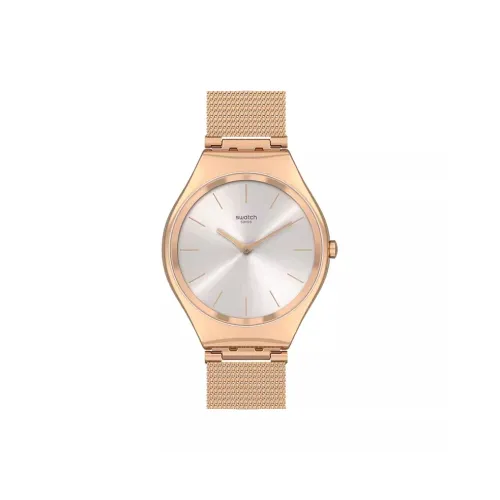 Swatch Quartz Movement Унисекс Часы 38 мм Серебряные