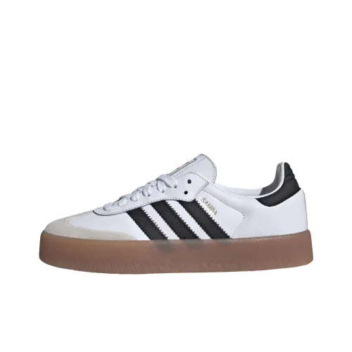 Adidas Originals SAMBAE Low Топ Скейтборд Кроссовки Женские Белые Черные