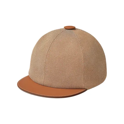 HERMES Хлопок Шапки и Кепки Женские Коричневый