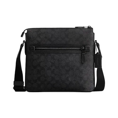 COACH Gotham Искусственная кожа Сумка через плечо Средняя Мужская Серый