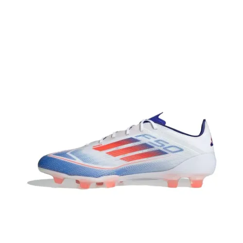 Adidas F50 HG Твердый Ground Искусственный Шипы Slip-Resistant и Дышащий Футбольные бутсы Мужские Сине-Белые