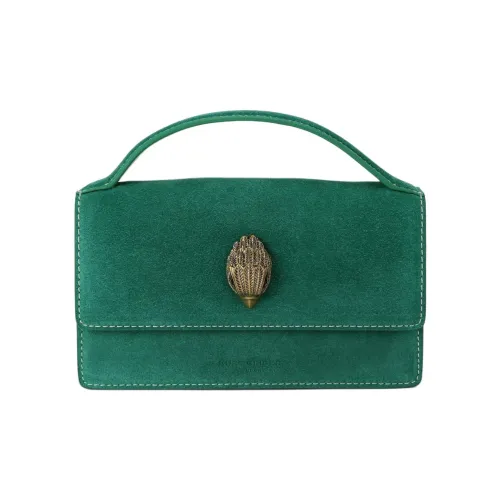 Kurt Geiger London Замша Кожа Сумка через плечо Сумка Маленькая Женская Зеленая