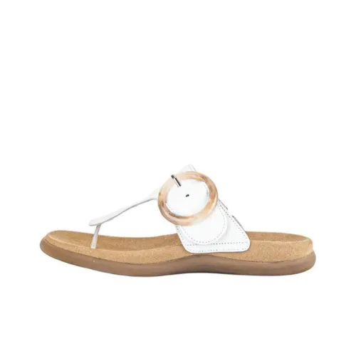 Gabor Аbrasion Resistant Шлепанцы 1cm Женские Белые