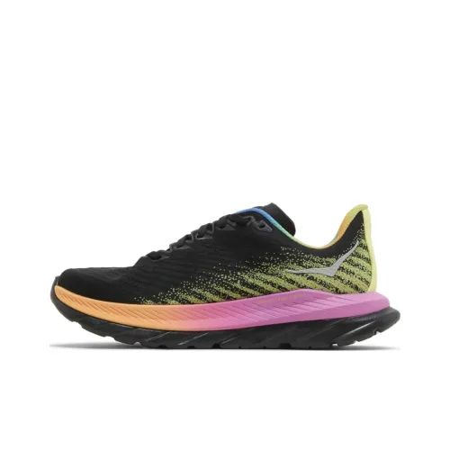 HOKA ONE ONE Амортизация Износостойкий Низкий Топ Повседневные Беговые Кроссовки Женские Черный Фиолетовый Желтый