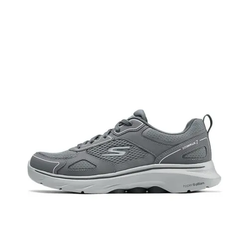 Skechers GO WALK 7 Casual Low Top Gray Men's