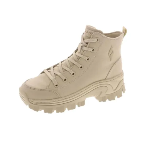 Skechers Street HiRyzeCrazy Stomper Амортизация Износостойкий MID Топ Уличная обувь Женская Пшеница