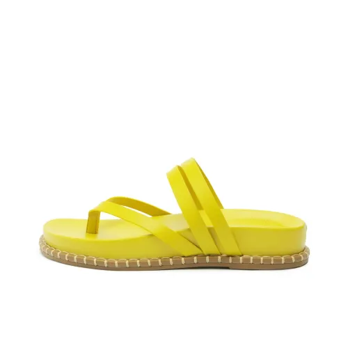 Schutz Шлепанцы 3 см Женские Желтые