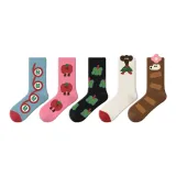 Мультяшная иллюстрация, набор из 5 пар