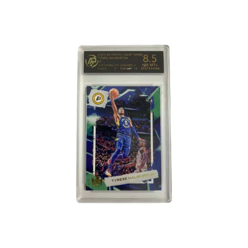PANINI 2022 23 Масляная живопись Коллекция Haliburton Tyrese Haliburton Pacers RPA Рейтинг 8,5 Teca Сертифицированные карточки 1 шт