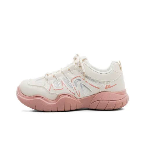Warrior Casual Низкий Топ Бежевый Розовый Женский