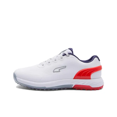 PUMA Alphacat Nitro Low Топ Обувь для гольфа Мужская Белый Красный