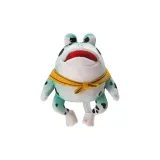 Зеленая плюшевая подвеска в виде лягушки