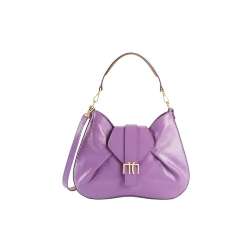 Alviero Martini Naplak Кожа Портативный Сумка через плечо Сумка на плечо Маленькая Женская Светло-фиолетовая