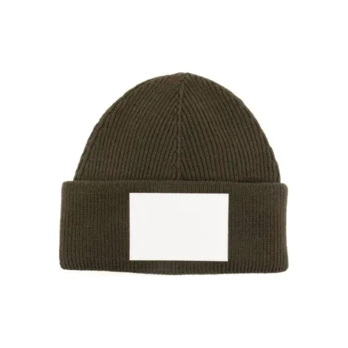 MM6 MAISON MARGIELA Смесовая шерсть шерсть акрил шапки-бини женские оливково-зеленый