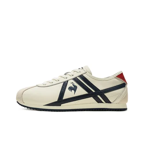 Le Coq Sportif Повседневный Низкий Топ Экрю/Темно-Синий Унисекс