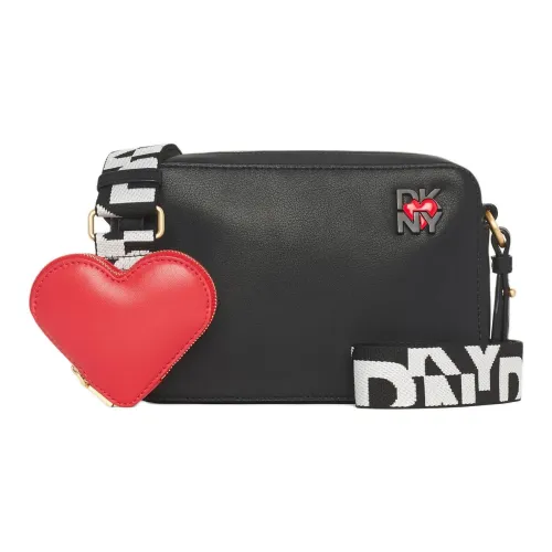 DKNY Leather Camera Bag Shoulder Bag Women's Black