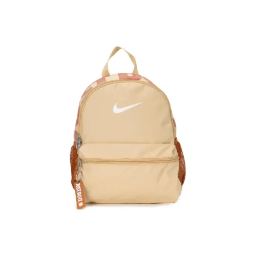 Nike Ткань Рюкзак Маленький Унисекс Желтый Коричневый
