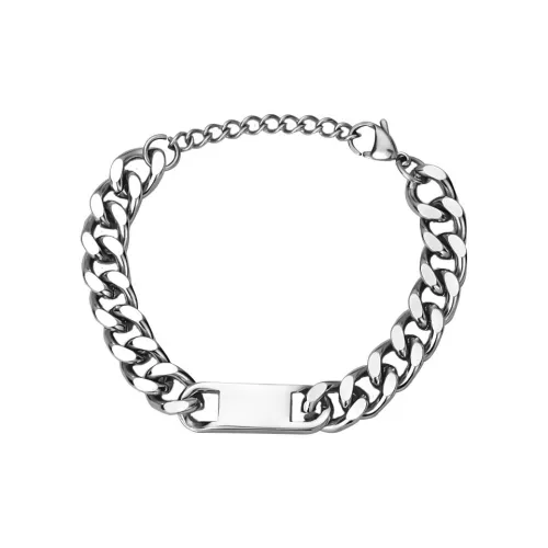 FOREVER MELODY Браслеты из титанового стального сплава Мужской Серебряный