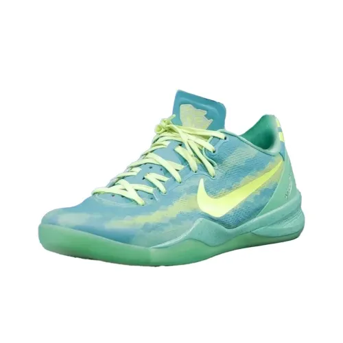 Nike Kobe 8 Амортизация противоскользящие устойчивые к истиранию сцепление низкий топ баскетбольные кроссовки мужской бирюзовый