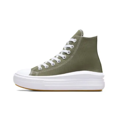 Converse Chuck Taylor All Star Move Платформа Utility High Топ Кеды Женские Армейский зеленый